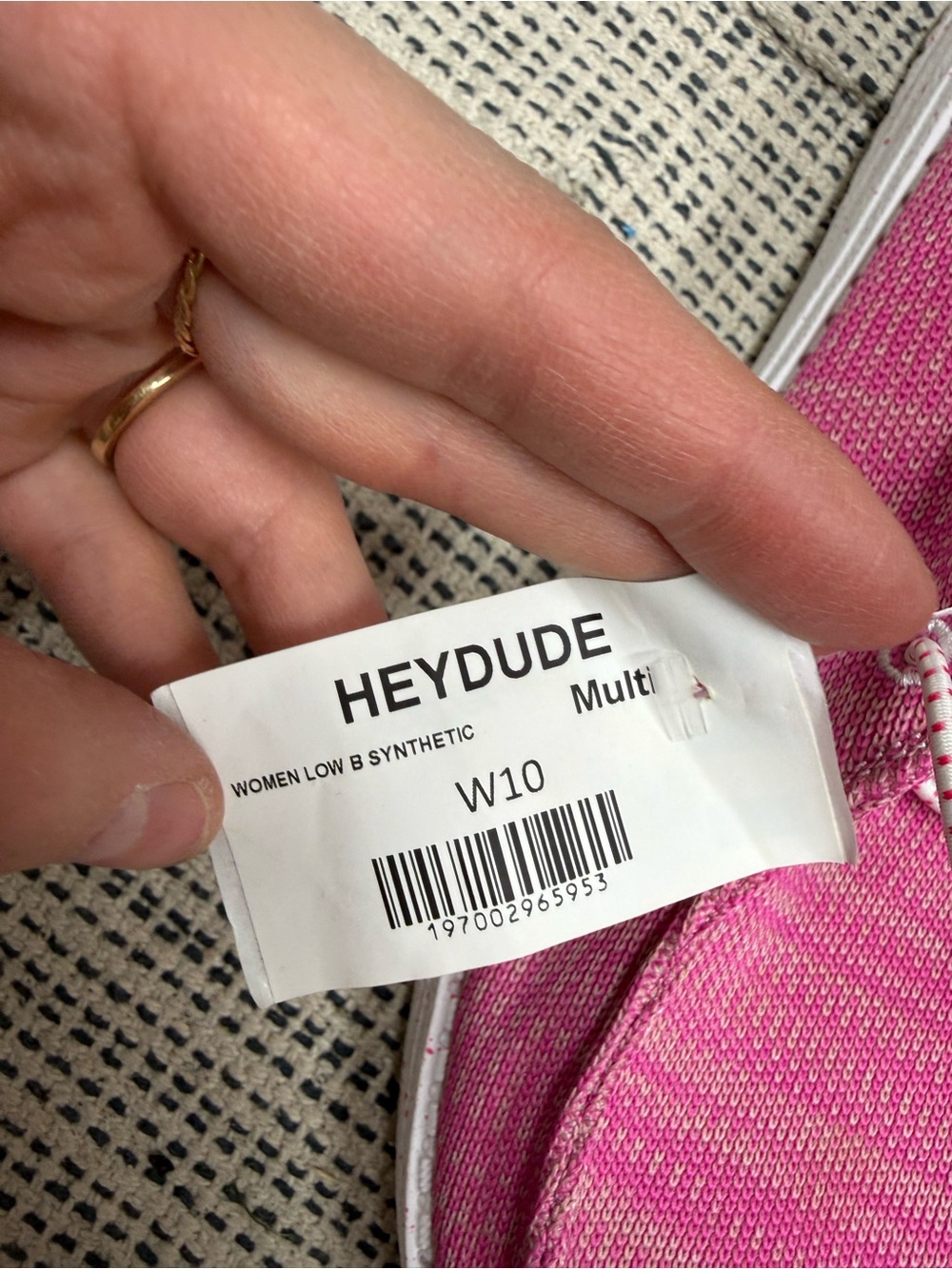 HEY DUDE Women's Wendy Sport Mesh Shoes Size 10 in Bright Pink - Picture 6 of 9
